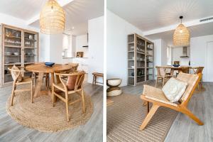 A seating area at LM10BB- Modern ground floor flat in Le Mirage