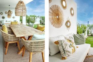A seating area at LM10BB- Modern ground floor flat in Le Mirage