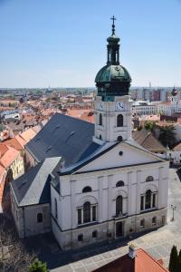 Výhľad na mesto Győr alebo výhľad na mesto priamo z hotela