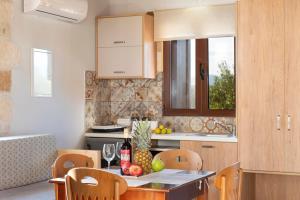 Kuchyň nebo kuchyňský kout v ubytování Cretan Lux Villa Heated Pool