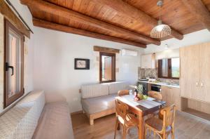 Kuchyň nebo kuchyňský kout v ubytování Cretan Lux Villa Heated Pool