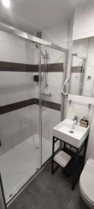 Et badeværelse på Apartament Miedzianka III
