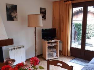 Et tv og/eller underholdning på Appartement Chamonix-Mont-Blanc, 2 pièces, 4 personnes - FR-1-517-65