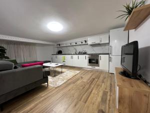 A kitchen or kitchenette at House Elbasan city center 3