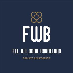 un logotipo para la rama fedleoperativa barbados en Feel Welcome Barcelona Smart flat, en Cornellà de Llobregat