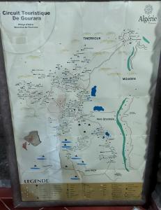 a map of the greek turkish province de gurion at Dar Agham Akbou in Timimoun +17 photos
