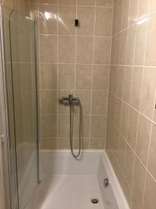 Kúpeľňa v ubytovaní Kincsem Apartman
