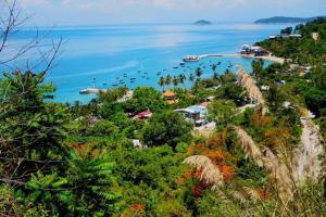 a view of the ocean from a hill at Bai Huong homestay in Hoi An