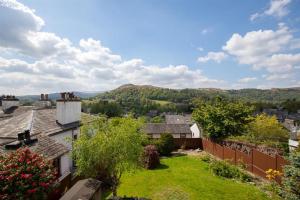 a view from the roof of a house with a yard at Gale Mews in Ambleside
