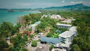 an aerial view of a resort with a lake at Holiday Style Ao Nang Beach Resort, Krabi in Ao Nang Beach