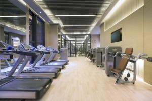 Fitness centrum a/nebo fitness zařízení v ubytování Wanda Vista Lanzhou