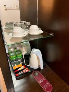 Köök või kööginurk majutusasutuses My Inn Hotel Lahad Datu, Sabah