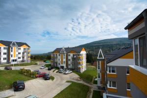 Nespecifikovaný výhled na hory nebo výhled na hory při pohledu z apartmánu
