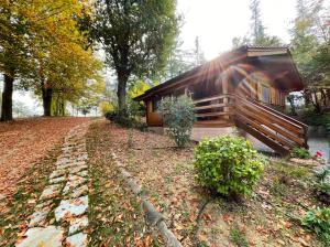 Zahrada ubytování Cozy Chalet in Castell'Arquato 90 m² with Private Pool