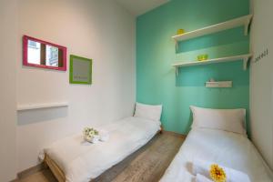 Posteľ alebo postele v izbe v ubytovaní Heart Centre Milan Navigli 3 Levels Apartment