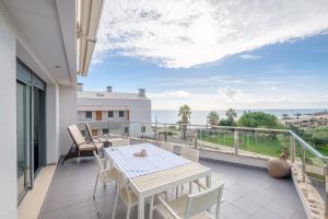Balkón alebo terasa v ubytovaní Ático-dúplex geniales vistas al mar
