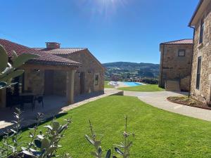 a view of the backyard of a house at Morada Atlántica in A Coruña