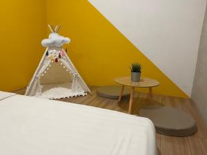 Postel nebo postele na pokoji v ubytování Vrest Hotel