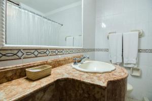 Koupelna v ubytování Hotel Majestic