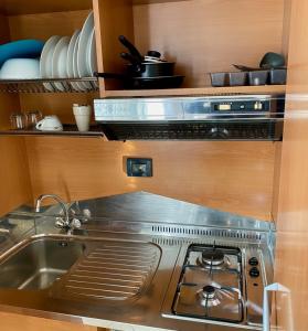 Dapur atau dapur kecil di Appartamento in centro：Montecatini Terme