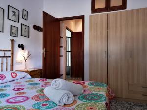 Postel nebo postele na pokoji v ubytování Casa Rural La Colina