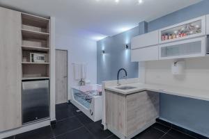 Kuchyň nebo kuchyňský kout v ubytování Viktory Boutique Hotel