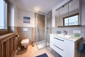 Koupelna v ubytování Haus Josef-Herold-Straße 17a