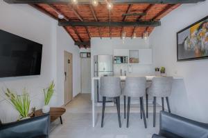 Kuchyň nebo kuchyňský kout v ubytování Viktory Boutique Hotel