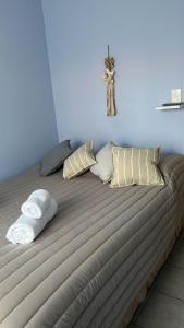 Ένα ή περισσότερα κρεβάτια σε δωμάτιο στο Cabaña Patagónica