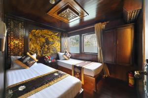 Krevet ili kreveti u jedinici u okviru objekta Renea Cruises Halong