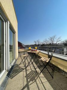Balkón nebo terasa v ubytování Apartment LoC Friedrichshafen