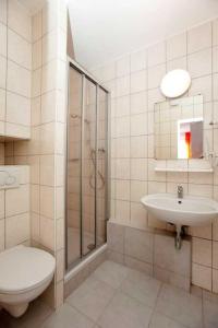 Koupelna v ubytování Hotel Jasmin
