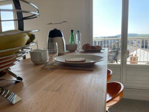 Balkón alebo terasa v ubytovaní Appartement chaleureux , cosy, bien équipé et bien placé + 7 fotografií
