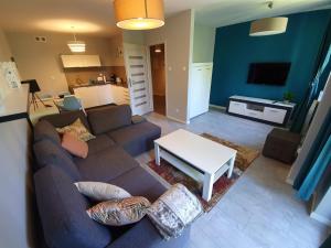 Televízia a/alebo spoločenská miestnosť v ubytovaní Trevilles Apartamenty - Forest Hill