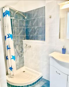 A bathroom at House Marina