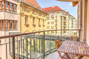 Balkón alebo terasa v ubytovaní Central Apartments