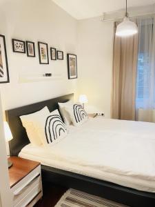 Posteľ alebo postele v izbe v ubytovaní Peony Székely Mihály Apartment - Free Garage