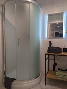 Kúpeľňa v ubytovaní Zielony Apartament Gliwice