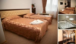 Postel nebo postele na pokoji v ubytování Central Hotel