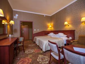 Voodi või voodid majutusasutuse Hotel Gołębiewski Wisła toas