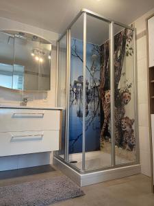 Kúpeľňa v ubytovaní Ferienwohnung Am Jodlerweg