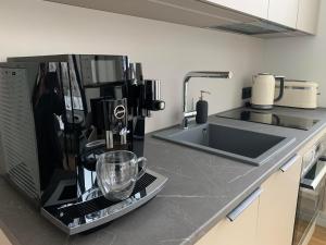 Η κουζίνα ή μικρή κουζίνα στο Vallikraavi Penthouse +7 φωτογραφίες