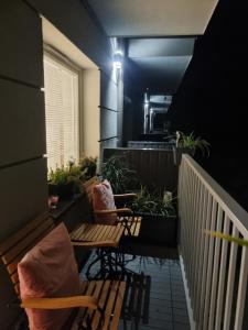 Balkon lub taras w obiekcie Apartament Wyspiański