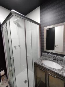 Phòng tắm tại Studio 17 Moov Brás - 100 metros Metrô