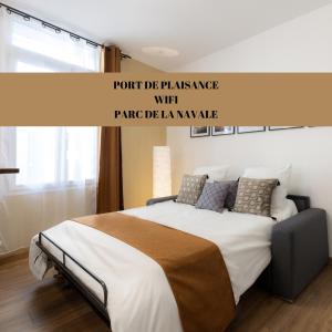 Katil atau katil-katil dalam bilik di Le Voilier - Port de Plaisance - Host Provence