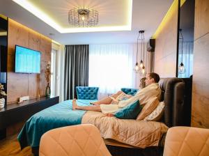 Postel nebo postele na pokoji v ubytování Spa Intimo Doboj