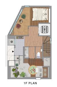Plànol de 古今 天下茶屋 with a private parking lot and a half open-air bath and direct to KIX