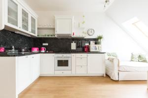 Kuchyň nebo kuchyňský kout v ubytování Duplex Flat in Nusle by Prague Days