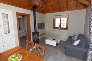 a living room with a couch and a table at Casa Rural Pastor in Tijarafe