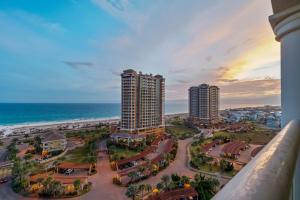 an aerial view of a resort with the ocean at Portofino Island Resort & Spa Tower Two 1306 in Pensacola Beach